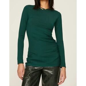 Marina Moscone Collective Green Ruched Top